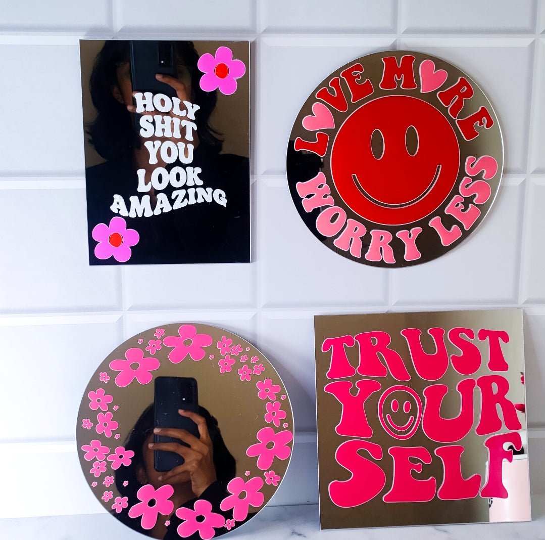 Retro Mirror Set of 4 - Memories InsiteRETRO MIRROR SET OF 4
